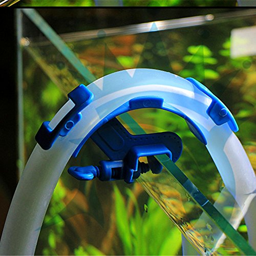 Demiawaking Blue Fish Aquarium Filtration Wasserrohr Filter Schlauchhalter für Mount Tube Tank Zubehör von Demiawaking