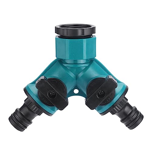 Demiawaking Garten Wasserhahn Verteiler, verstellbar Schlauch Splitter Schlauchanschluss, Gartenschlauch Schlauchverbinder Quick Connector Verbindungen (E) von Demiawaking