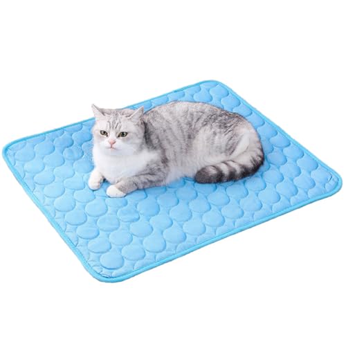 Demiawaking Kühlmatte für Hunde, waschbar, Selbst Kühlende Hundematte für Haustiere, Hundematte, Sommer Kühlkissen für Hunde und Katzen (Blau, 150x100cm) von Demiawaking