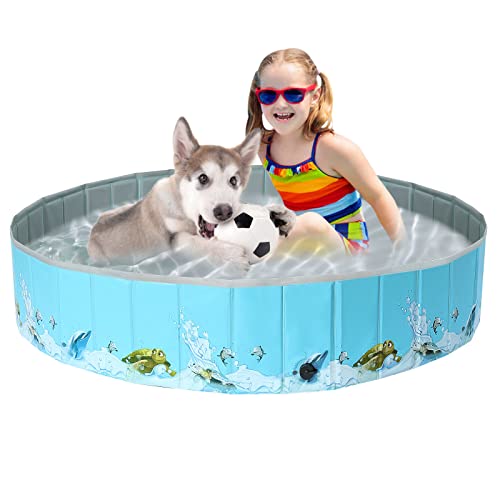 Demigreat Hundepool fur Große Kleine Hunde,80/120/ 160CM Faltbar Hunde Planschbecken, Tragbar & Eco-Friendly PVC Hunde Pool, Ozean Demigreat Hundepool fur Große Kleine Hunde,80/120/ 160CM Faltbar Hunde Planschbecken, Tragbar & Eco-Friendly PVC Hunde Pool, Ozean von Demigreat