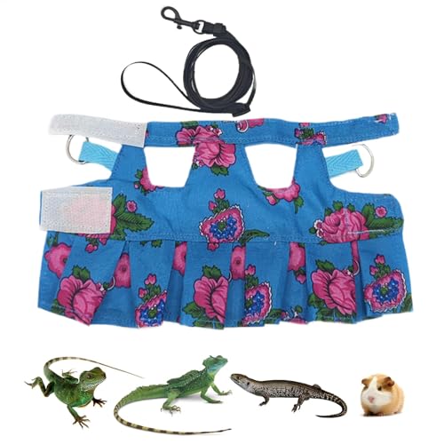 Demsyeq Hundegeschirr mit Bartagamen, für Kleintiere, verstellbar, Reptilien, Amphibien-Zubehör, Westen-Zubehör für Training und Spaziergang Demsyeq Hundegeschirr mit Bartagamen, für Kleintiere, verstellbar, Reptilien, Amphibien-Zubehör, Westen-Zubehör für Training und Spaziergang von Demsyeq
