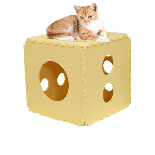 Demsyeq Katzenhöhle, gespleißtes Katzennest in Puzzle-Form, Katzenhäuser & Höhlen, Katzenversteck Faltbares Kratzbrett für Katzen unter 11 bis 10 kg Demsyeq Katzenhöhle, gespleißtes Katzennest in Puzzle-Form, Katzenhäuser & Höhlen, Katzenversteck Faltbares Kratzbrett für Katzen unter 11 bis 10 kg von Demsyeq