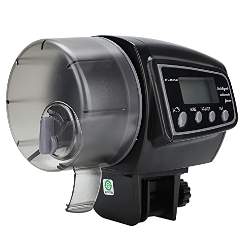 Denash Automatischer LCD-Bildschirmfischfuttermittel für Aquarium-Lebensmittelspender Timing-Zierfischtank-Zubehör, Große Kapazität für Kontinuierliche Fütterung Geeignet Denash Automatischer LCD-Bildschirmfischfuttermittel für Aquarium-Lebensmittelspender Timing-Zierfischtank-Zubehör, Große Kapazität für Kontinuierliche Fütterung Geeignet von Denash