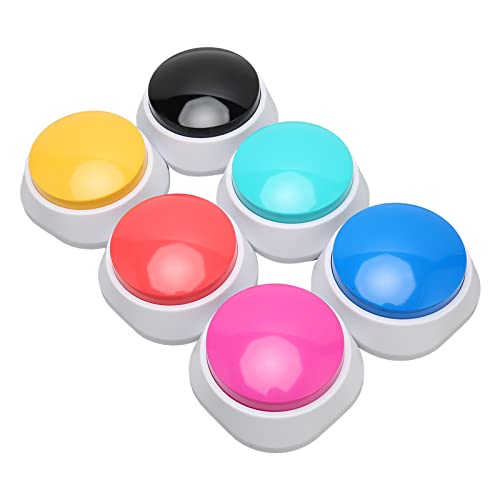 Denash Hundeaufzeichnung Taste Professionelle 30 -Sekunde Klare für Benutzerdefinierte Kommunikation Haustier Training, Langlebige Abs -Material Set von 6 für Hunde Katzen Denash Hundeaufzeichnung Taste Professionelle 30 -Sekunde Klare für Benutzerdefinierte Kommunikation Haustier Training, Langlebige Abs -Material Set von 6 für Hunde Katzen von Denash