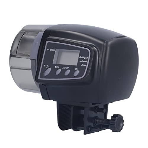 Denash LCD Automatische Fischfutterliefe Langlebige Einstellbare Elektronische Fischfuttermittel für Fischtanks Aquarien 100 G Kapazität Kunststoffmaterial Denash LCD Automatische Fischfutterliefe Langlebige Einstellbare Elektronische Fischfuttermittel für Fischtanks Aquarien 100 G Kapazität Kunststoffmaterial von Denash