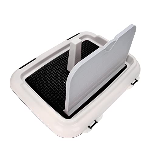Welpentoilette, Hundetoiletten-Töpfchentablett mit Geplantem Urinieren für Hunde, Hunde-Toilettenmatte (Black) von Denash