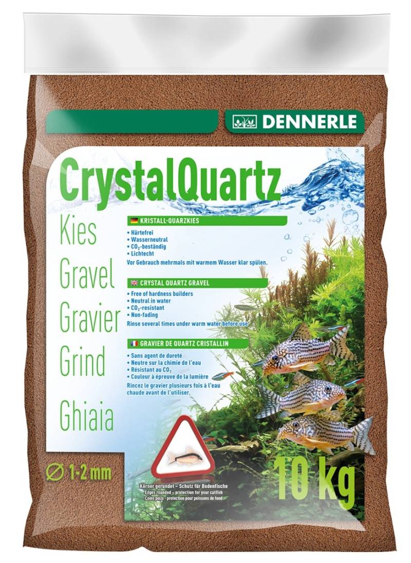 DENNERLE Kristall-Quarzkies 10kg Rehbraun