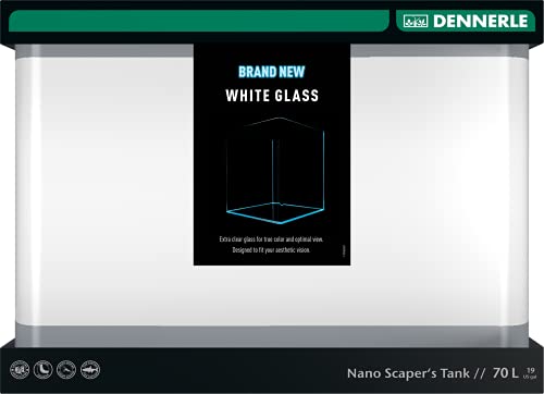 Dennerle 3931 Nano Tank White Glass - 70 Liter - Aquascaping Aquarium - 50 x 39 x 36 cm von Dennerle