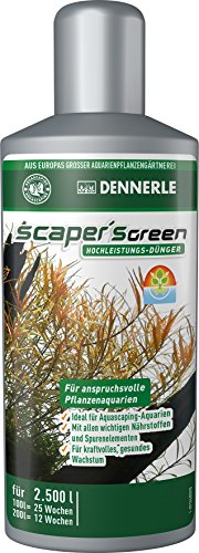 Dennerle Scaper's Green - Hochleistungs-Dünger für anspruchsvolle Pflanzenaquarien, Ideal für Aquascaping (250 ml) von Dennerle