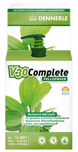 Dennerle V30 Complete, Volldünger für Aquarienpflanzen 4460 - Wasserpflanzen Dünger für Süßwasser Aquarien, 500 ml Dennerle V30 Complete, Volldünger für Aquarienpflanzen 4460 - Wasserpflanzen Dünger für Süßwasser Aquarien, 500 ml von Dennerle