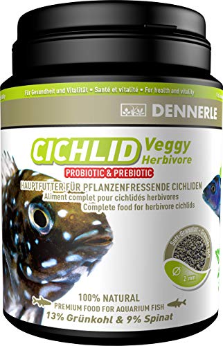 Dennerle Cichlid Veggy 1000 ml - Fischfutter für pflanzenfressende Cichliden von Dennerle