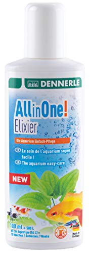 Dennerle All in One Elixir, 100 ml - Komplettpflege für Fische, Garnelen, Pflanze, Filter und Wasser Dennerle All in One Elixir, 100 ml - Komplettpflege für Fische, Garnelen, Pflanze, Filter und Wasser von Dennerle
