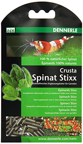 Dennerle Crusta Spinat Stixx 30 g - vitalstoffreiche Futterergänzung für Garnelen von Dennerle
