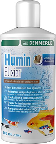Dennerle Humin Elixier 500 ml - Tropische Huminstoffe und Fulvosäuren, fördert die Gesundheit der Aquarienbewohner von Dennerle
