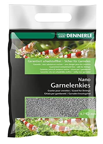 Dennerle Nano Garnelenkies | CO2 beständiger Aquarienkies | Geeignet für Garnelen und Krebse (Arkansas Grau)… von Dennerle