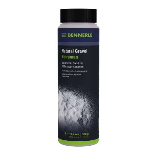 Dennerle Natural Gravel Bairaman, 0,1-0,3 mm, 500 g - Natürlicher Kies für Süßwasser Aquarien, perfekt für Aquascaping von Dennerle