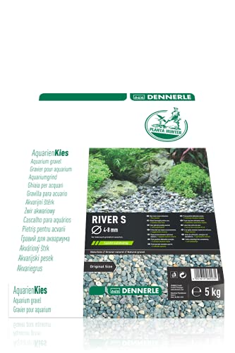 Dennerle Naturkies Plantahunter River 4-8 mm - Aquarienkies, Bodengrund fürs Aquarium von Dennerle