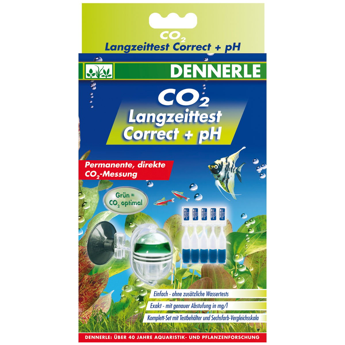 Dennerle Profi-Line CO2 Langzeittest Correct + pH von Dennerle