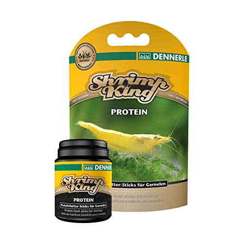Dennerle Shrimp King Protein - Proteinfutter Sticks für Garnelen mit erhöhtem Eiweißbedarf - Fördert Wachstum und Eibildung, 45g von Dennerle