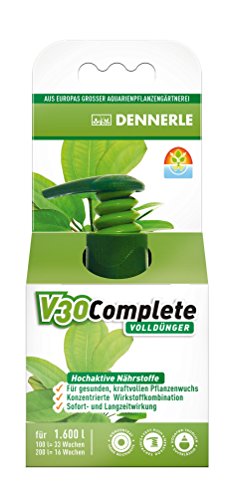 Dennerle V30 Complete, Volldünger für Aquarienpflanzen 4457 - Wasserpflanzen Dünger für Süßwasser Aquarien, 50 ml von Dennerle