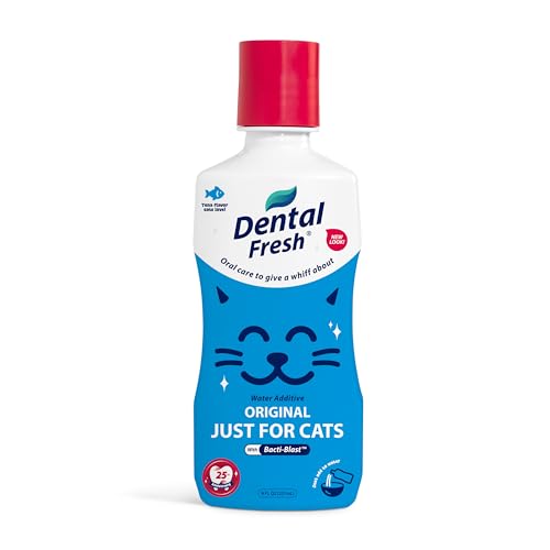 Dental Fresh Katzenwasserzusatz mit Thunfischgeschmack, tägliche Zahnpflege für frischen Atem und saubere Zähne, 12+ Wochen von Dental Fresh