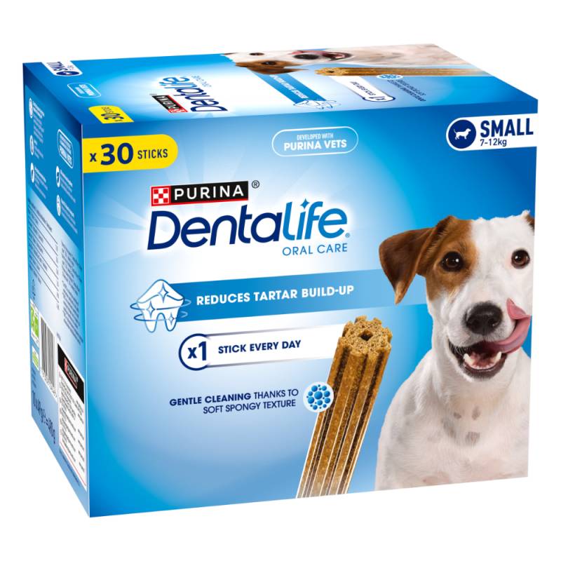 3 + 1 gratis! 4 x Purina Dentalife Tägliche Zahnpflege-Snacks - für kleine Hunde (7-12 kg) - 120 Sticks von Dentalife