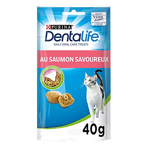 DENTALIFE - Au Lachs – 40 g – Leckerlis für ausgewachsene Katzen – 8 Stück von Dentalife