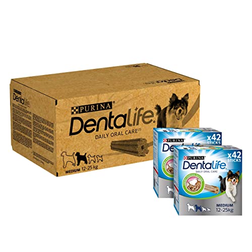 DENTALIFE Medium Dog Treat Dental Chew 42 Stick, 2 Stück von Dentalife