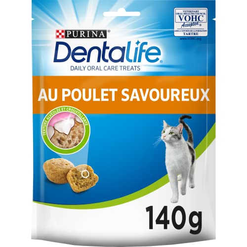 Dentalife Cat au Huhn – 140 g – Leckerli für ausgewachsene Katzen – 5 Stück von Dentalife