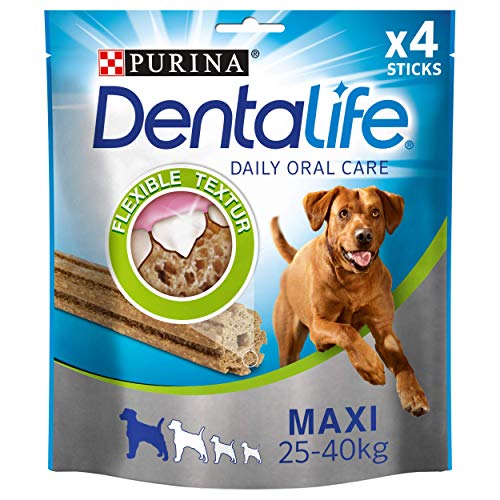 Dentalife Dentalife PURINA Dentalife Hunde-Zahnpflege-Snacks für kleine bis große Hunde, reduziert Zahnsteinbildung, 5er oder 6er Pack große Hunde, 6 x 142 g von Dentalife