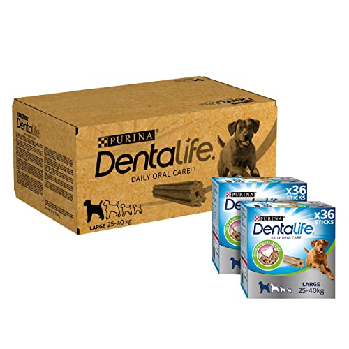 Dentalife Große Kaustäbchen für ausgewachsene Hunde, täglich, 72 Stück, 2,54 kg von Dentalife