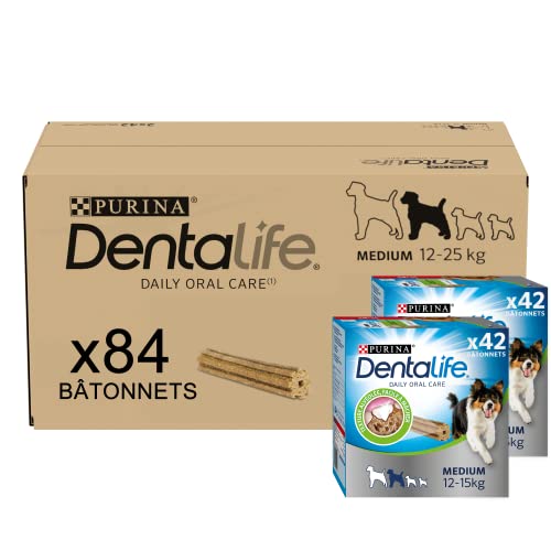 Dentalife Medium Multipack Hygiene-Bucco-Dental-Sticks für mittelgroße Hunde (12 bis 25 kg), 1932 g von Dentalife