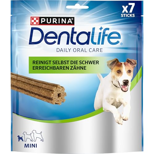 Dentalife PURINA Zahnpflege-Snacks für Kleine bis Große Hunde, Reduziert Zahnsteinbildung, 5er oder 6er Pack, 6 x 115 g von Dentalife