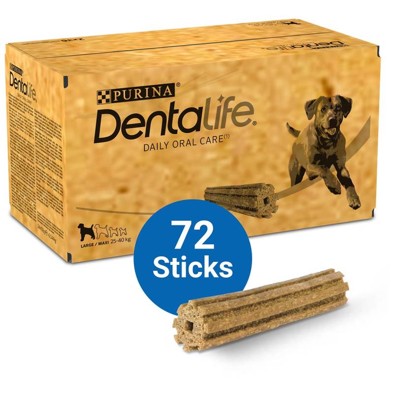 PURINA DENTALIFE Tägliche Zahnpflege-Snacks für große Hunde 2x36 Sticks von Dentalife