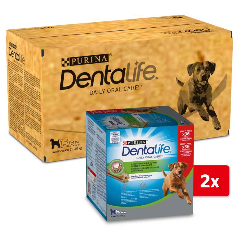 PURINA DENTALIFE Tägliche Zahnpflege-Snacks für große Hunde 4x36 Sticks von Dentalife