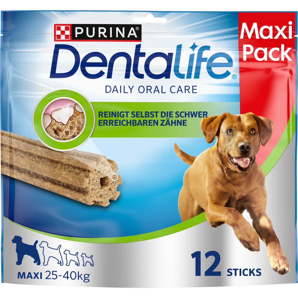Purina DentaLife Tägliche Zahnpflege-Snacks für große Hunde Maxipack 426g Purina DentaLife Tägliche Zahnpflege-Snacks für große Hunde Maxipack 426g von Dentalife
