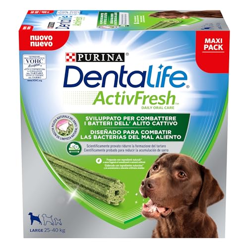Purina Dentalife ActivFresh Large Snack für große Hunde, Maxi Pack 36 Einheiten (1,272 kg) von Dentalife