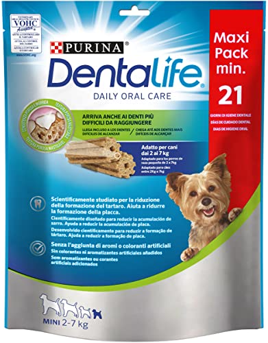 Purina Dentalife Snack per pulizia denti cani Xstra Mini 21 pezzi gr.207 per cani 2/7 kg Purina Dentalife Snack per pulizia denti cani Xstra Mini 21 pezzi gr.207 per cani 2/7 kg von Dentalife