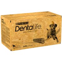 PURINA Dentalife Tägliche Zahnpflege-Snacks für große Hunde - 2 x 72 Sticks  (48 x 106 g) von Dentalife