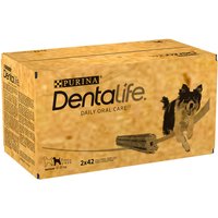 PURINA Dentalife Tägliche Zahnpflege-Snacks für mittelgroße Hunde - 2 x 84 Sticks (28 x 69 g) von Dentalife