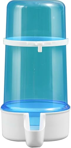 Wasserspender für Wellensittiche Automatische Vogelspender, 415 ml Große Kapazität für Vogel, Wellensittiche, Bewässerungszubehör für Vögel Futterkäfig Zubehör (Blau) von Denxahao