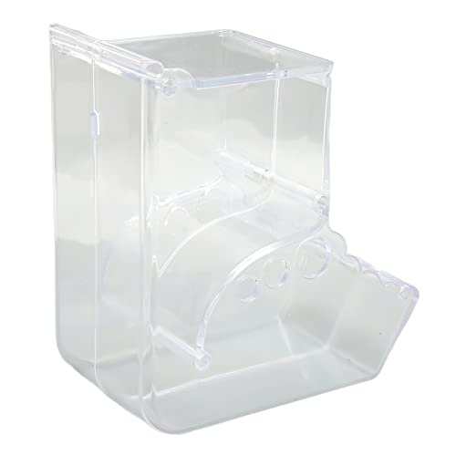 Deosdum Automatischer Hamster-Futterspender, Transparenter Acryl-Kleintierfutterspender mit Großer Kapazität für Meerschweinchen, Vögel, Kaninchen, Vögel von Deosdum