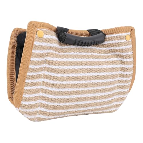 Depisuta Hundebisskissen, Grobe Jute Hundeschlepper Spielzeug Tränenproof Hund Biss Keil mit Griffen für Hunde Welpe Interaktives Spielen Depisuta Hundebisskissen, Grobe Jute Hundeschlepper Spielzeug Tränenproof Hund Biss Keil mit Griffen für Hunde Welpe Interaktives Spielen von Depisuta