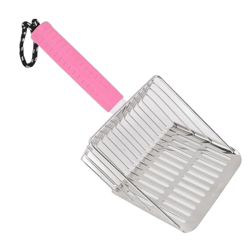 Depisuta Katzentoilettenschaufel, Hochleistungs-Edelstahl-Katzentoilettenschaufel, Tiefe Schaufel, Abnehmbarer ergonomischer Griff, Katzentoilettensiebung, schnelles Sieben & feines von Depisuta