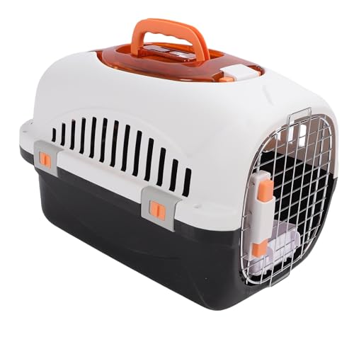 Depisuta Plastikhund Zwinger, 19,69 X 12,99 X 12,20 Zoll Drahttür Travel Hundekiste mit Griff, Top -Ladungskatzen Haustierstierträger, Airline -freundlicher Haustierträger für Zuhause (Purple) von Depisuta