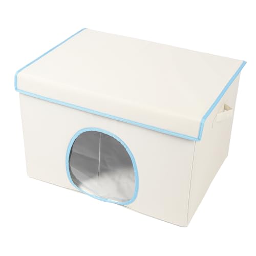 Isoliertes Katzenhaus Im Freien, 23,62 X 17,32 X 16,54 Zoll, Klein, Faltbar, Warme Haustierhöhle, Tragbarer Winter-Katzenunterschlupf mit Stautaschen für Kleine Kätzchen, Welpen Isoliertes Katzenhaus Im Freien, 23,62 X 17,32 X 16,54 Zoll, Klein, Faltbar, Warme Haustierhöhle, Tragbarer Winter-Katzenunterschlupf mit Stautaschen für Kleine Kätzchen, Welpen von Depisuta
