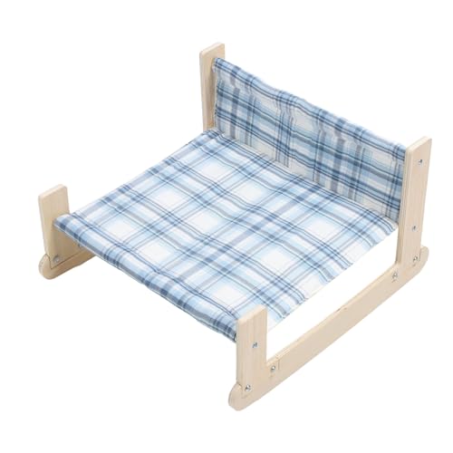 Depisuta Katzen-Hängematte Bett, Alle Jahreszeiten Hölzerne Katze erhöht Indoor Outdoor Swing Betten mit abnehmbarem, waschbarem Baumwollstoff Atmungsaktive Katze Stuhl Haustier Möbel Depisuta Katzen-Hängematte Bett, Alle Jahreszeiten Hölzerne Katze erhöht Indoor Outdoor Swing Betten mit abnehmbarem, waschbarem Baumwollstoff Atmungsaktive Katze Stuhl Haustier Möbel von Depisuta