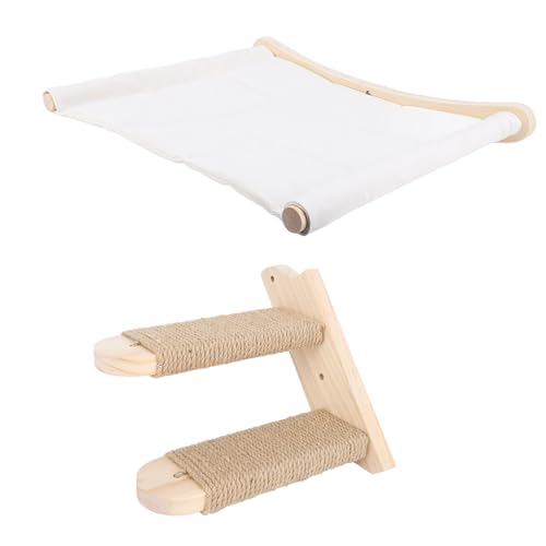 Katzen-Wandmöbel, Katzen-Hängematte, Wandmontiertes Katzenregal mit Katzen-Wandstufe, Katzen-Wandregale und Sitzstangen, Stabiler Katzenkletterer aus Holz Zum Schlafen, Spielen, Katzen-Wandmöbel, Katzen-Hängematte, Wandmontiertes Katzenregal mit Katzen-Wandstufe, Katzen-Wandregale und Sitzstangen, Stabiler Katzenkletterer aus Holz Zum Schlafen, Spielen, von Depisuta