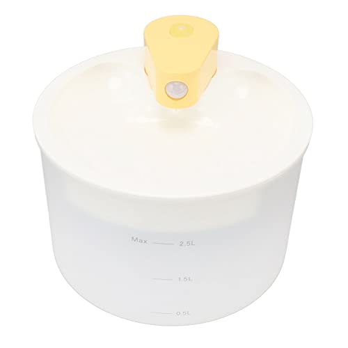 Katzenwasserbrunnen, 2,5 L, Automatischer, Extrem Leiser Haustierspender mit Wasserstandsfenster, Wiederaufladbarer 4000-mAh-Akku, Abnehmbarer, Leicht zu Reinigender Wasserspender Katzenwasserbrunnen, 2,5 L, Automatischer, Extrem Leiser Haustierspender mit Wasserstandsfenster, Wiederaufladbarer 4000-mAh-Akku, Abnehmbarer, Leicht zu Reinigender Wasserspender von Depisuta