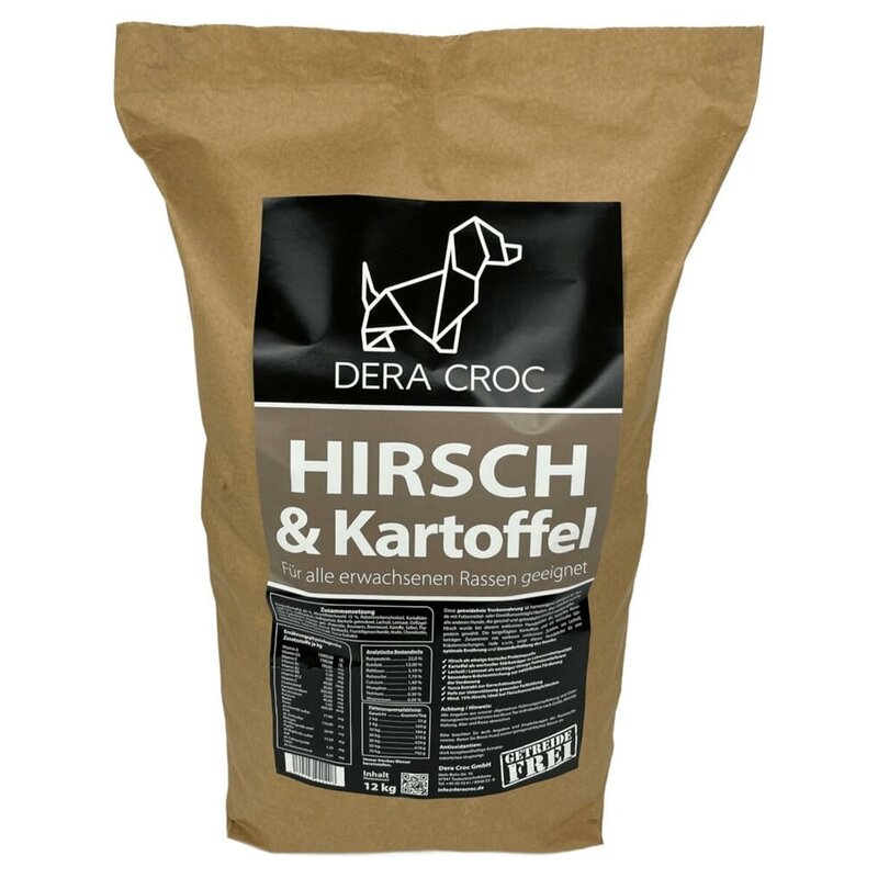 Dera Croc Hirsch & Kartoffel - 15 kg (4,52 € pro 1 kg) von Dera Croc